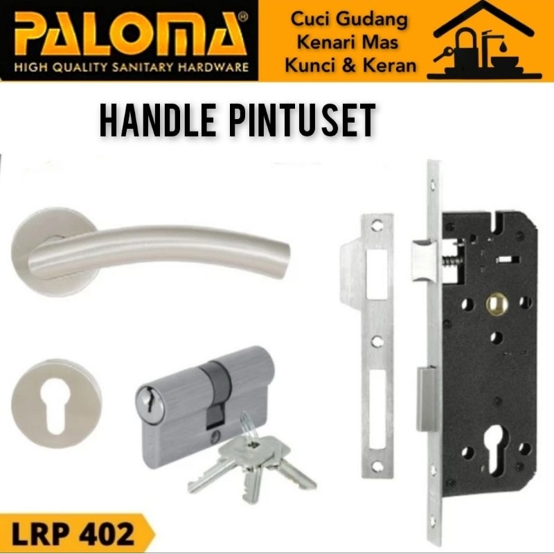 PALOMA LRP 402 Handle Kunci Pintu Set Gagang Pintu Stainless Steel