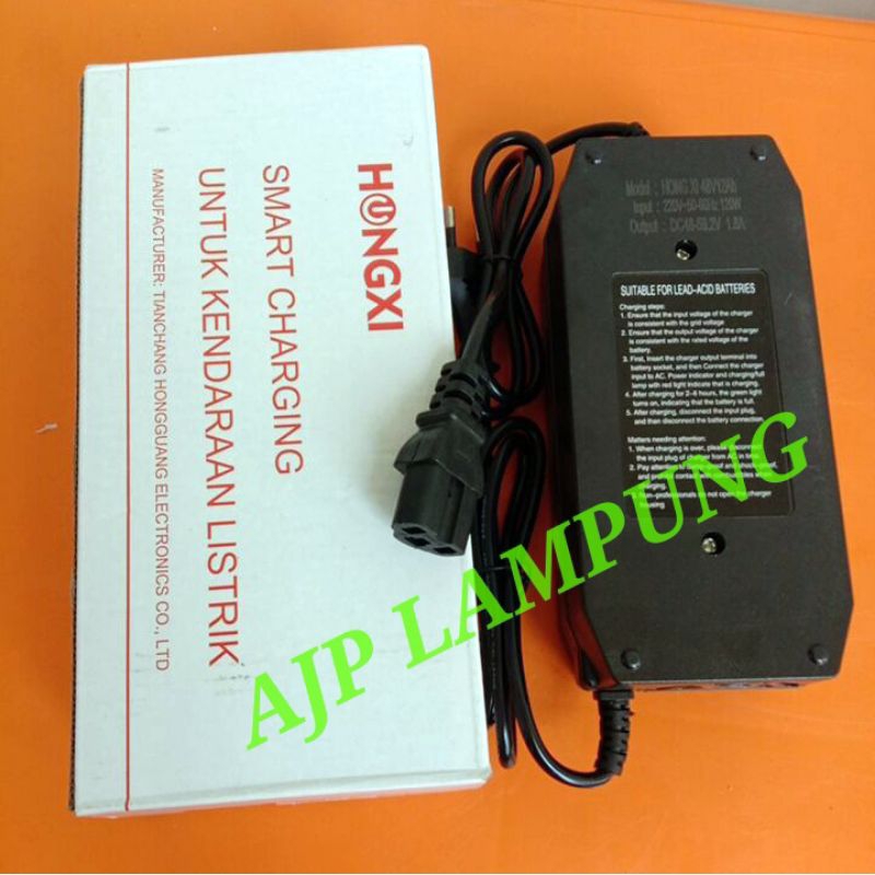 Charger Sepeda Listrik 48V 12ah/48V 20A cas sepeda listrik original