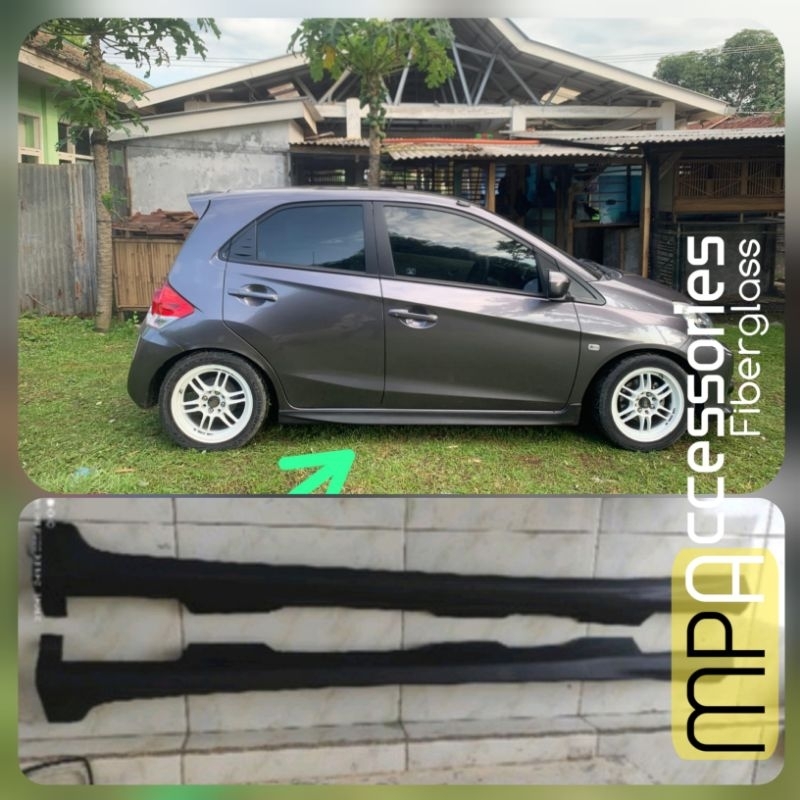 Sideskirt Bodykit samping Honda Brio tahun 2014-2018