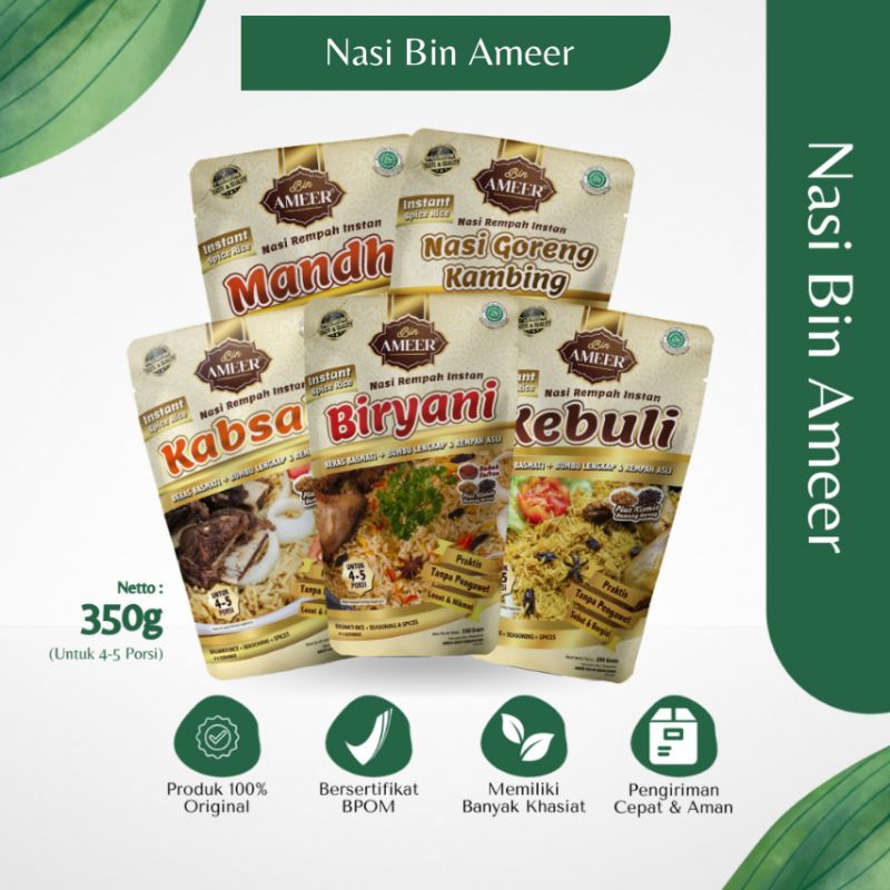 

Nasi Basmati Bin Ameer Kebuli Kabsah Biryani Mandhi