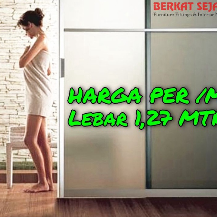 77 Stiker Sticker Kaca Film Sandblast Sunblast Motif Pasir Es Buram Meteran Per Meter