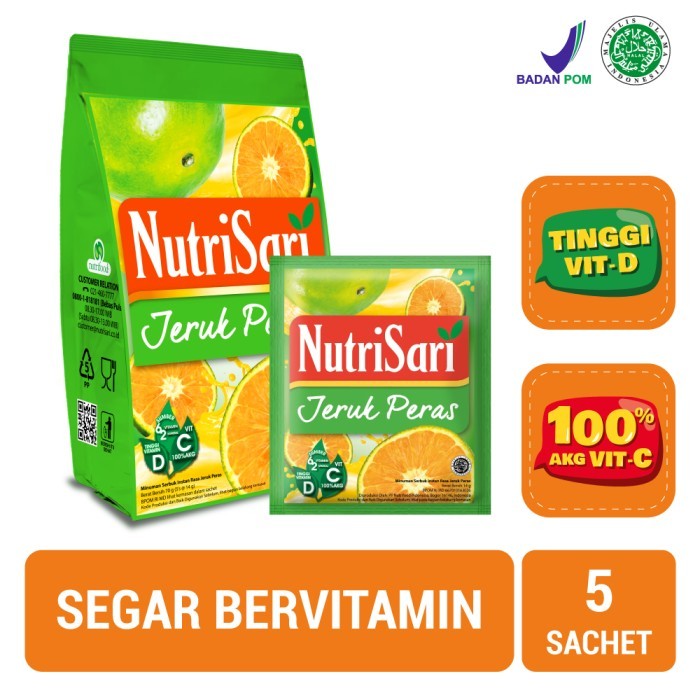 

NutriSari Jeruk Peras- Minuman Buah Vitamin C isi 5 sachet