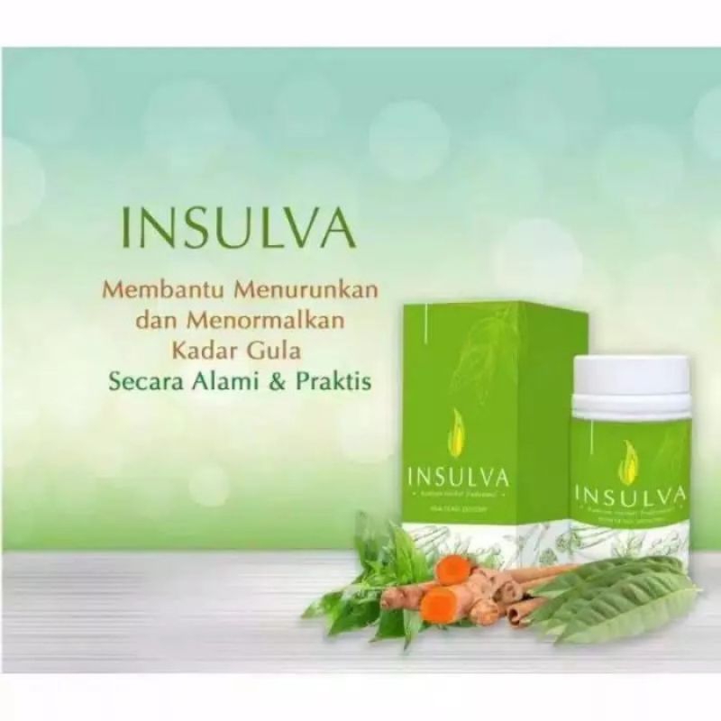 asli 100℅ original INSULVA asli obat diabetes & kencing manis herbal manjur BPOM INSULAB_INSULVA