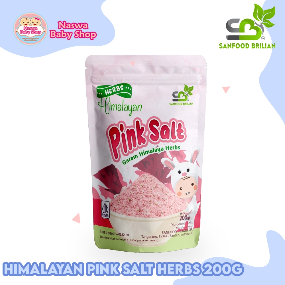 

Sanfood Garam Himalayan Pink Salt Herbs 200gr Pouch
