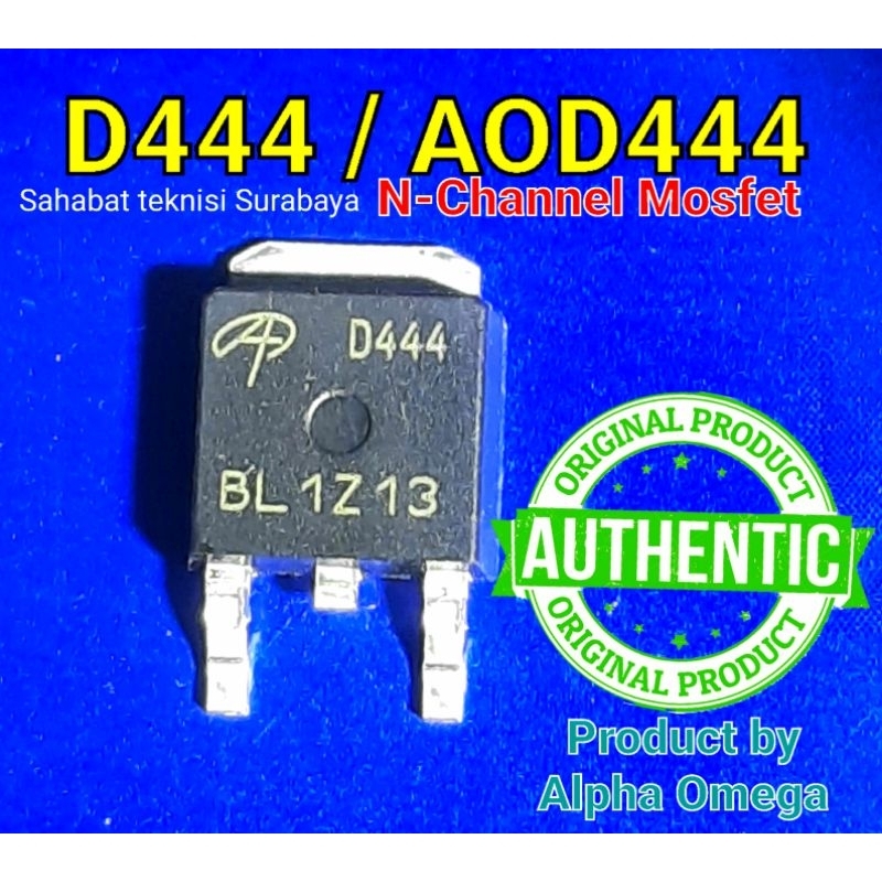 Original Mosfet D444 | Mosfet AOD444 N-Chanel mosfet original Alpha + omega