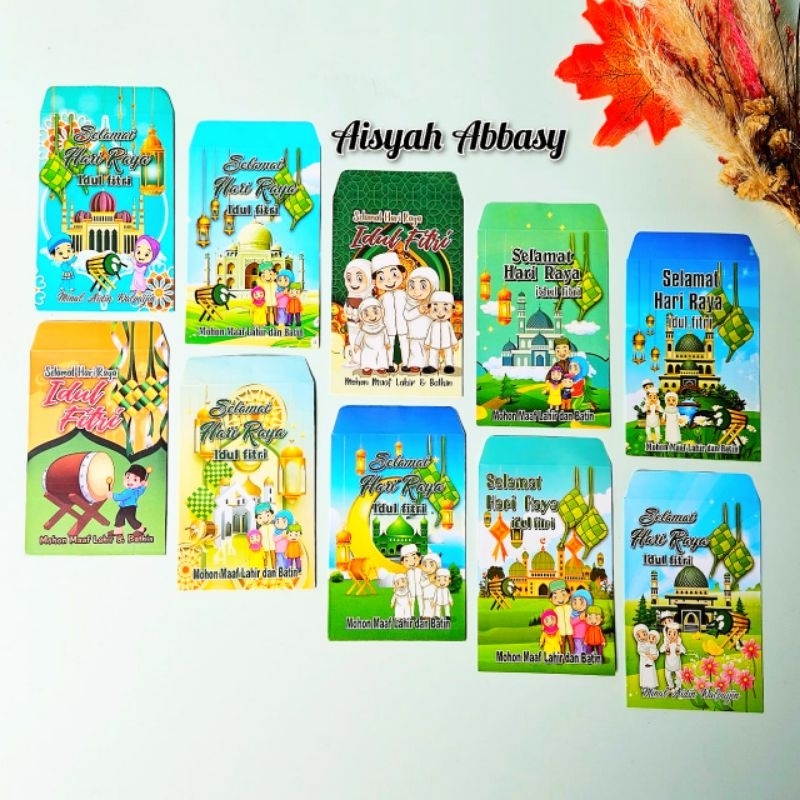 

Amplop ampau lebaran kartun muslim anak serie J ( glosy ) isi 100 lembar mix 10 gambar