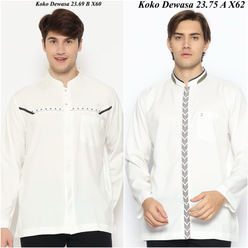 Baju Koko AL-LUTHFI Lengan Panjang Putih ~ Kemko Putih Al Luthfi Cotton Premium