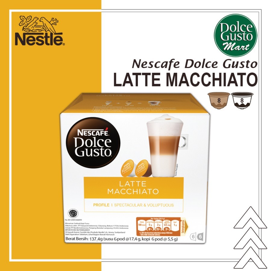 

Capsule Nescafe Dolce Gusto Box Kopi Kapsul Original Nestle LATTE MACCHIATO sundayblessing