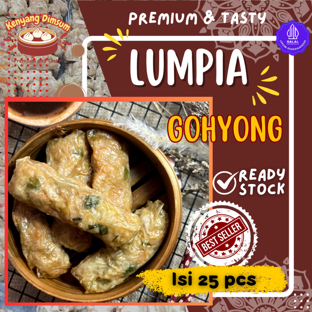 

LUMPIA GOHYONG PREMIUM & HALAL isi 25 PCS Harga Super Hemat