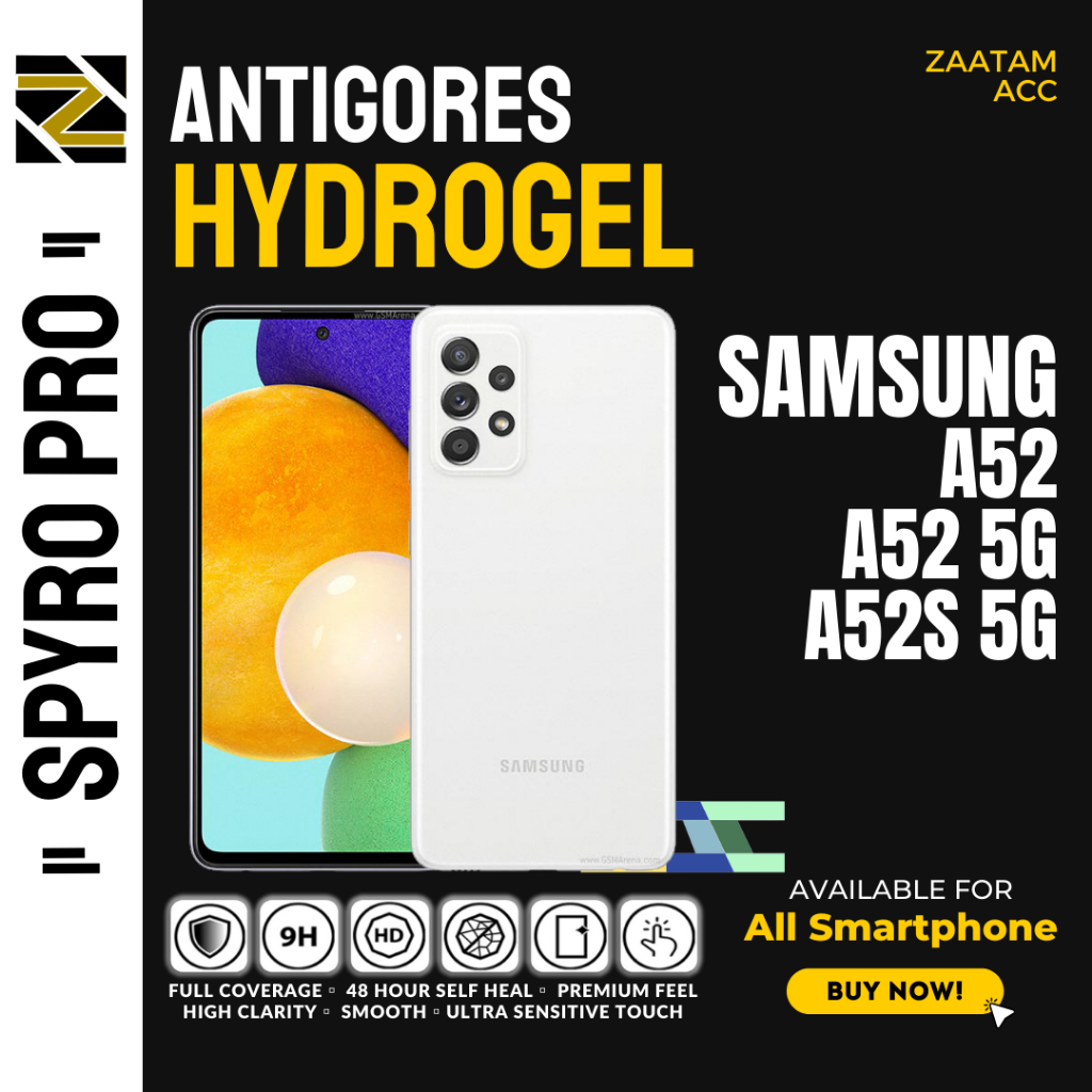 ANTIGORES PREMIUM HYDROGEL SAMSUNG GALAXY A52 A52S 5G A52S 5G SCREENGUARD PROTECTOR