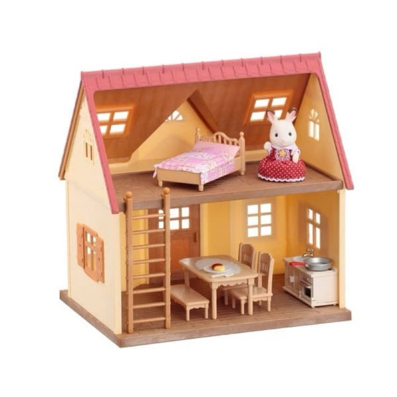 ♡ sylvanian families calico critters cozy cottage home (preloved)
