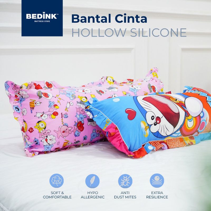 Bedink Bantal Cinta Hollow Silicon Premium