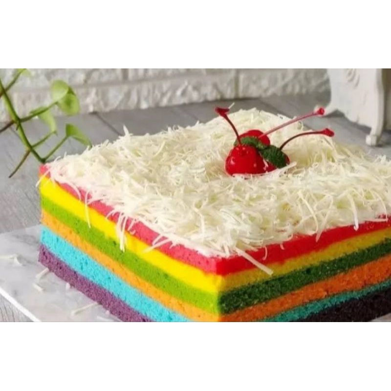 

BOLU PELANGI LAPIS /RAINBOW CAKE KEJU COKLAT