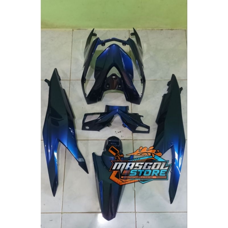 Cover Full body halus Honda Beat Deluxe 2021-2023 Moonlight blue