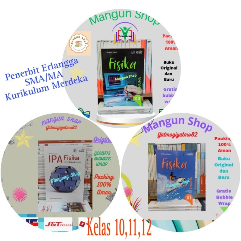 BUKU IPA Fisika SMA Kelas 10,11,12 Kurikulum Merdeka Erlangga