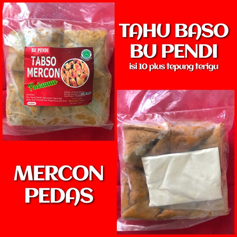 

Tahu Baso Bu Pendi Mercon Pedas [isi 10]