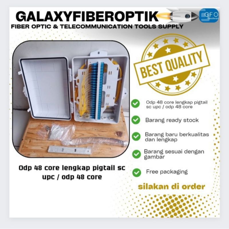 Odp 48 core lengkap pigtail adaptor/odp 48core