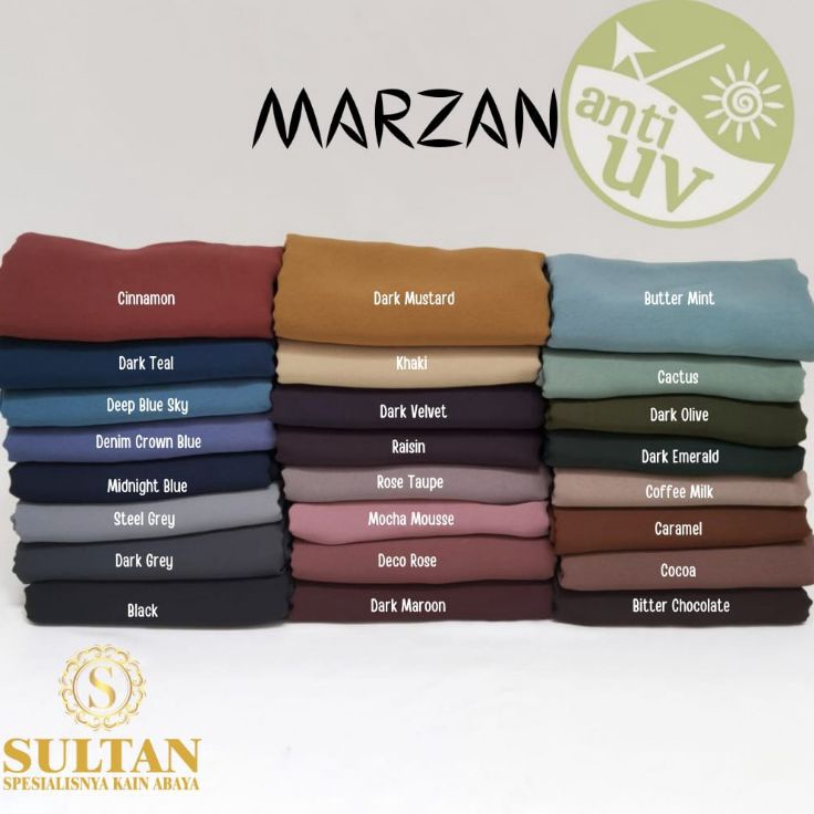 Disc Xtra MAZEN Kain abaya sultan nama lama marzan anti uv warna lengkap