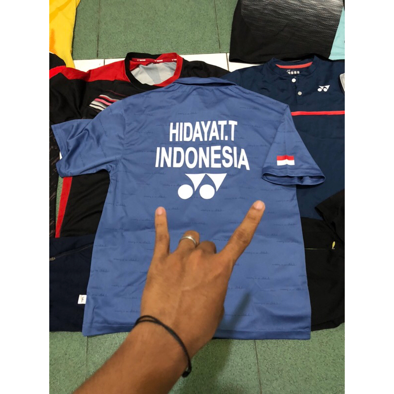 jersey yonex original Taufik Hidayat Indonesia koleksi pribadi