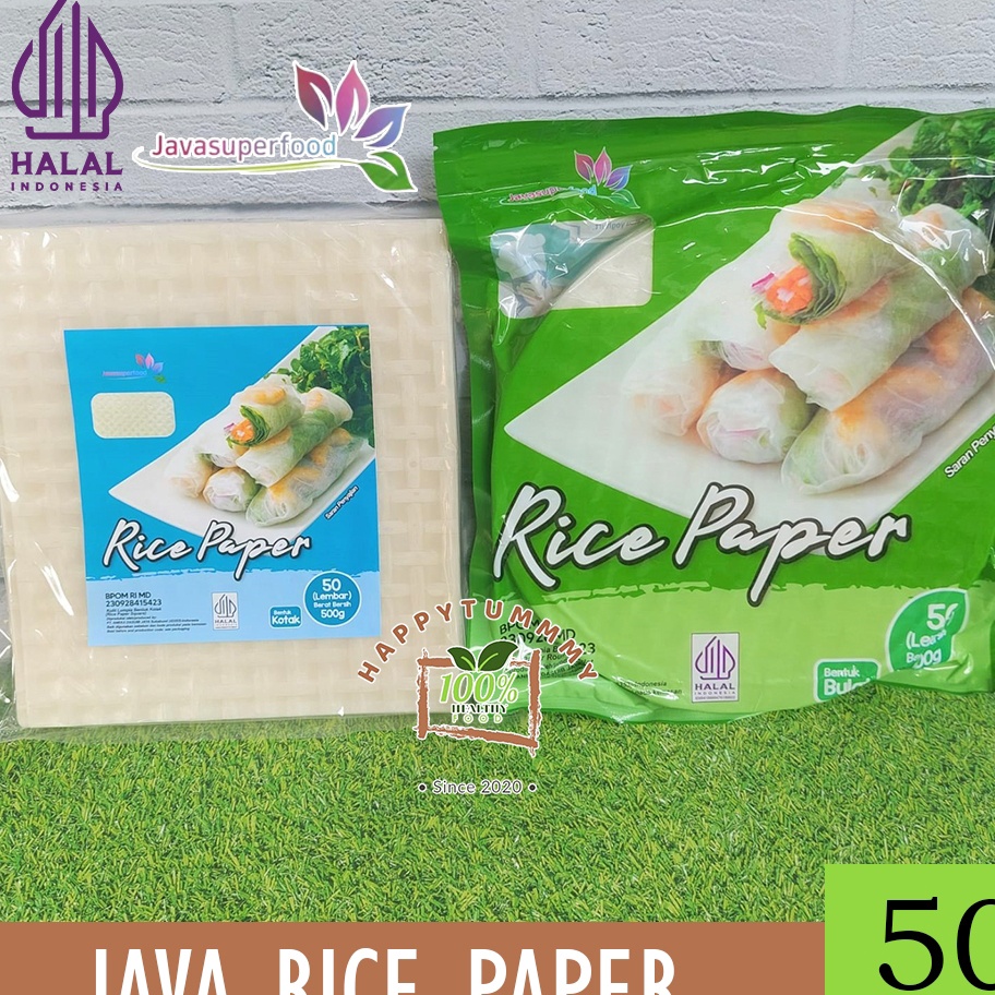 

KODE 77 HPT RICE PAPERS 5 Lembar Kulit Lumpia rice papers JAVA SUPER FOOD