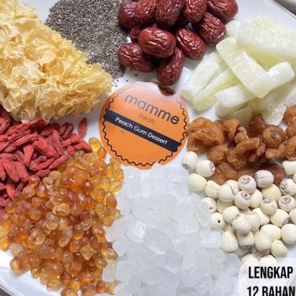 

Harga Khusus Peach Gum Dessert Lengkap Kualitas Super Premium Tao Jiao Komplit 12 bahan