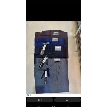 Get Quality  original produk bypoin plus  celana bahan semiwool poin plus  celana bahan slimfit pria