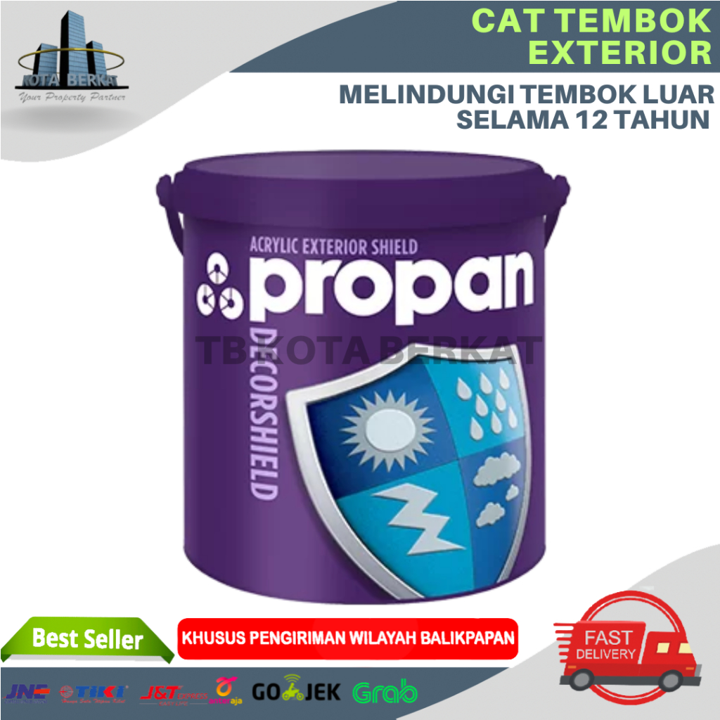 PROPAN DECORSHIELD DW-500 / CAT TEMBOK EXTERIOR LUAR PROPAN 1L