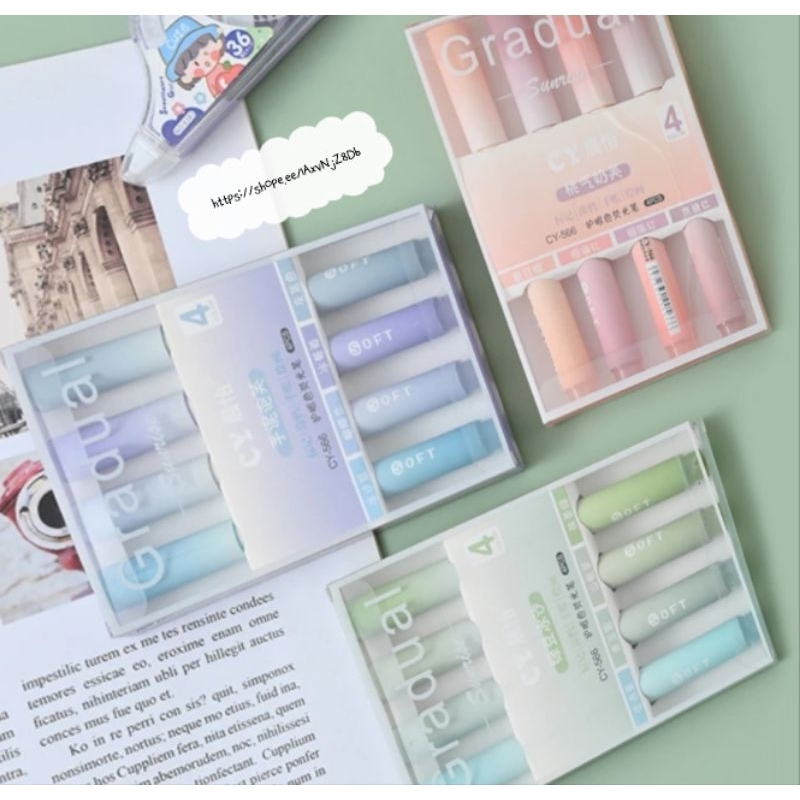 

Toserba Gemilang Jaya _ Stabilo Spidol Highlighter Isi 4 Pewarna Spidol Stabilo