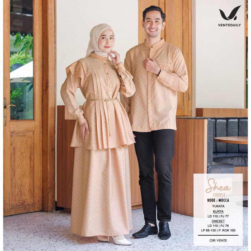 SHEA COUPLE / BAJU SET SEPASANG / BAJU COUPLE LEBARAN TERBARU bahan YUKATA Original by VENTE DAILY