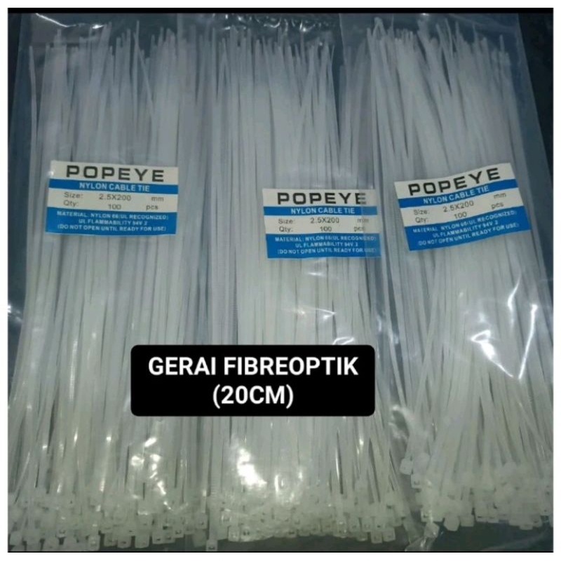 

Kabel Ties Ukuran 20cm 1pack isi 100pcs (GNB)