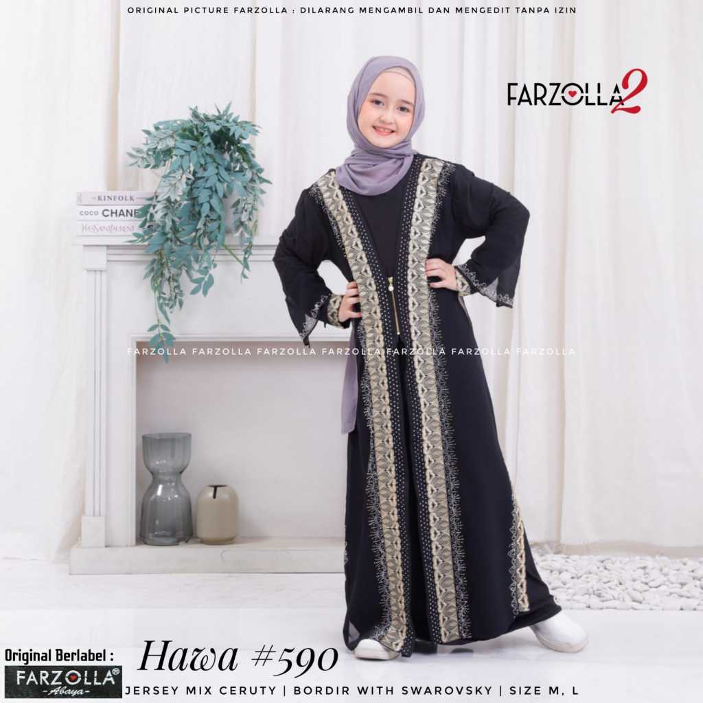 COUPLE ABAYA IBU DAN ANAK//Abaya Turkey HAWA 590  hitam bordir//turki saudi// Abaya ORI/Abaya Hitam