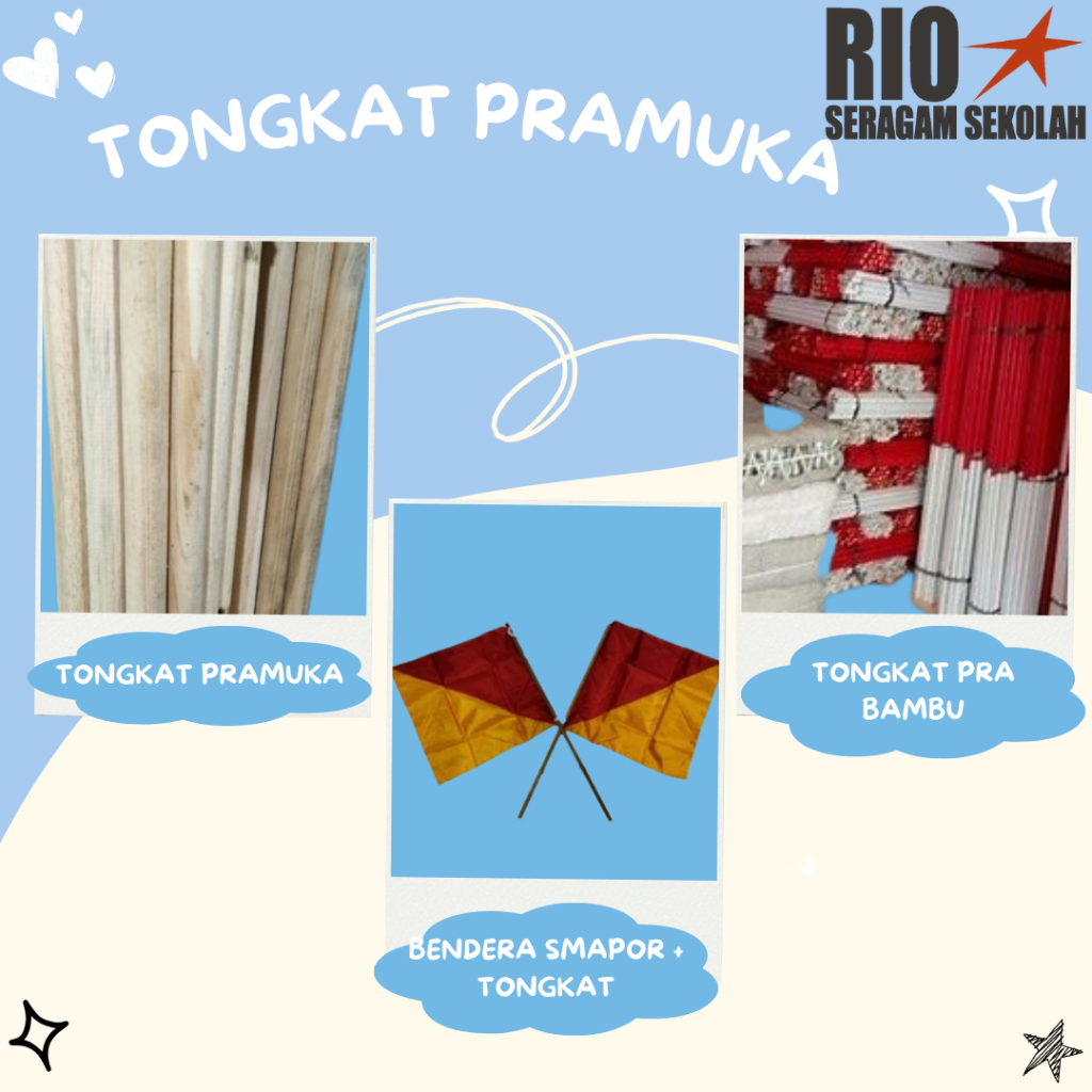 TONGKAT PRAMUKA, TONGKAT PRAMUKA POLOS, TONGKAT SMAPUR, TONGKAT PRAMUKA PENGGALANG, SMAPUR