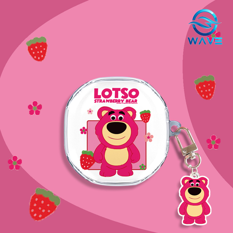 Case WM01 WM02 Baseus Encok Earphone Silikon Karakter Kartun Lotso Bening