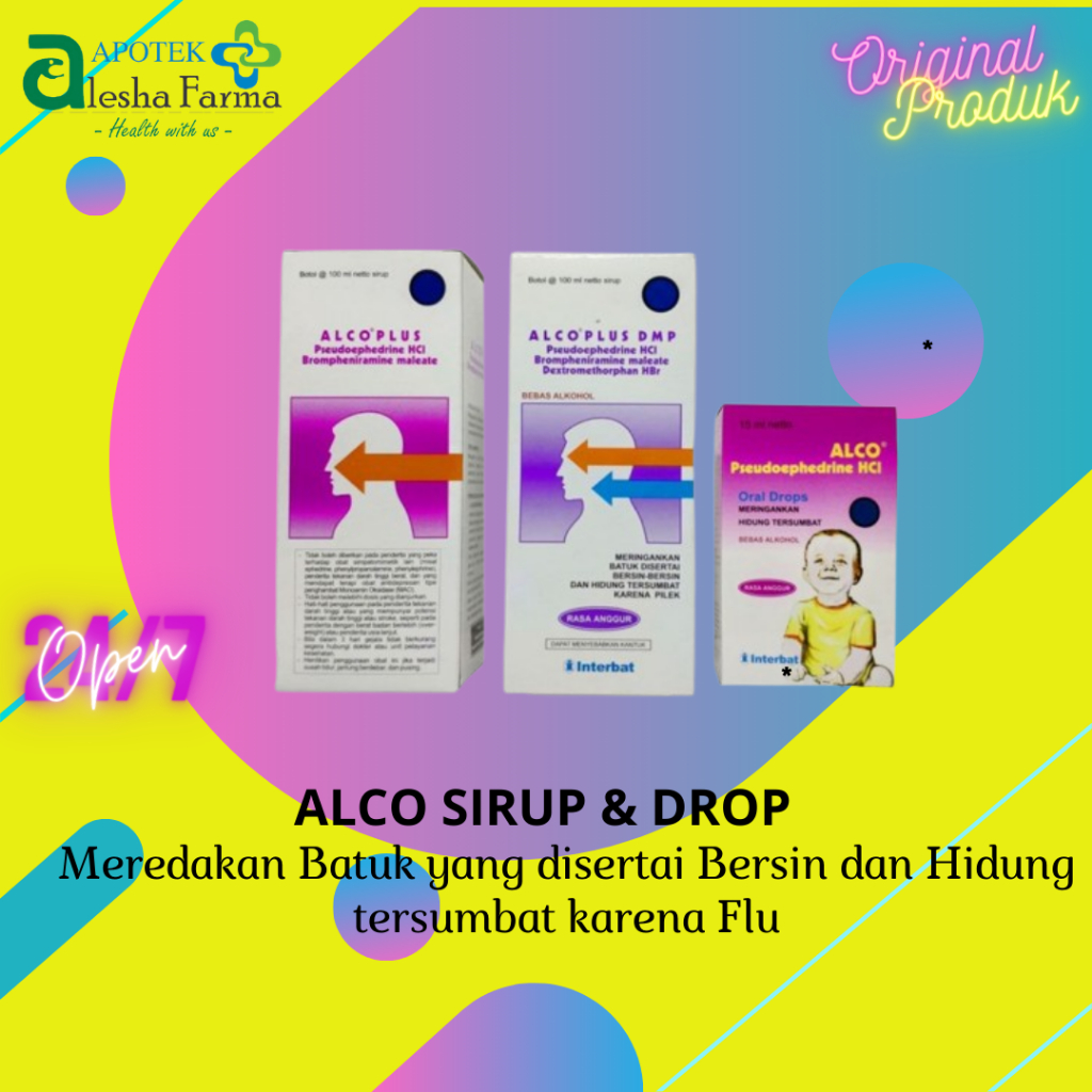❤Alesha❤ Alco Drop | Alco DMP | Alco Plus Sirup Flu dan Batuk | Alco Sirup