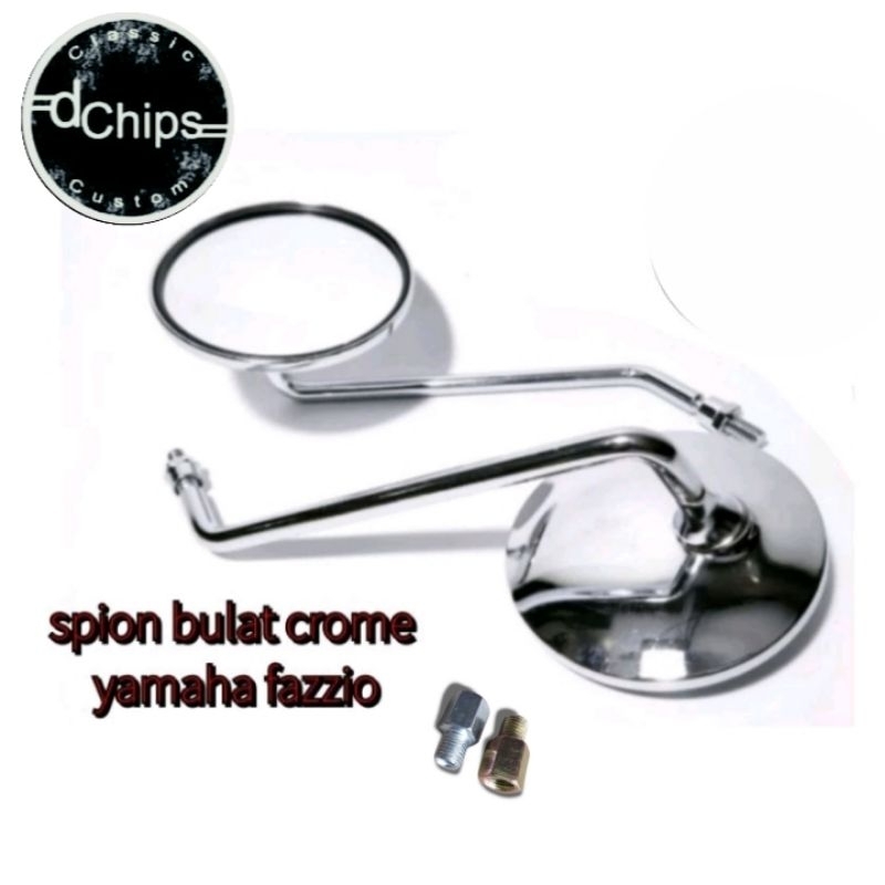 kaca spion bulat crome yamaha fazzio fazio tampil classic