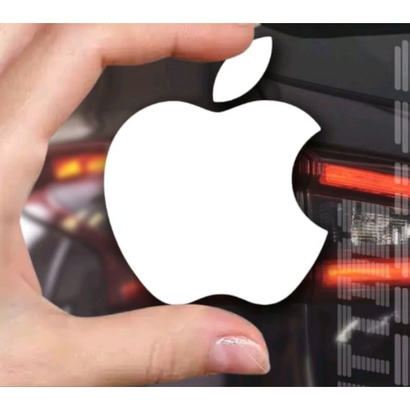

stiker cutting logo apple 8cm