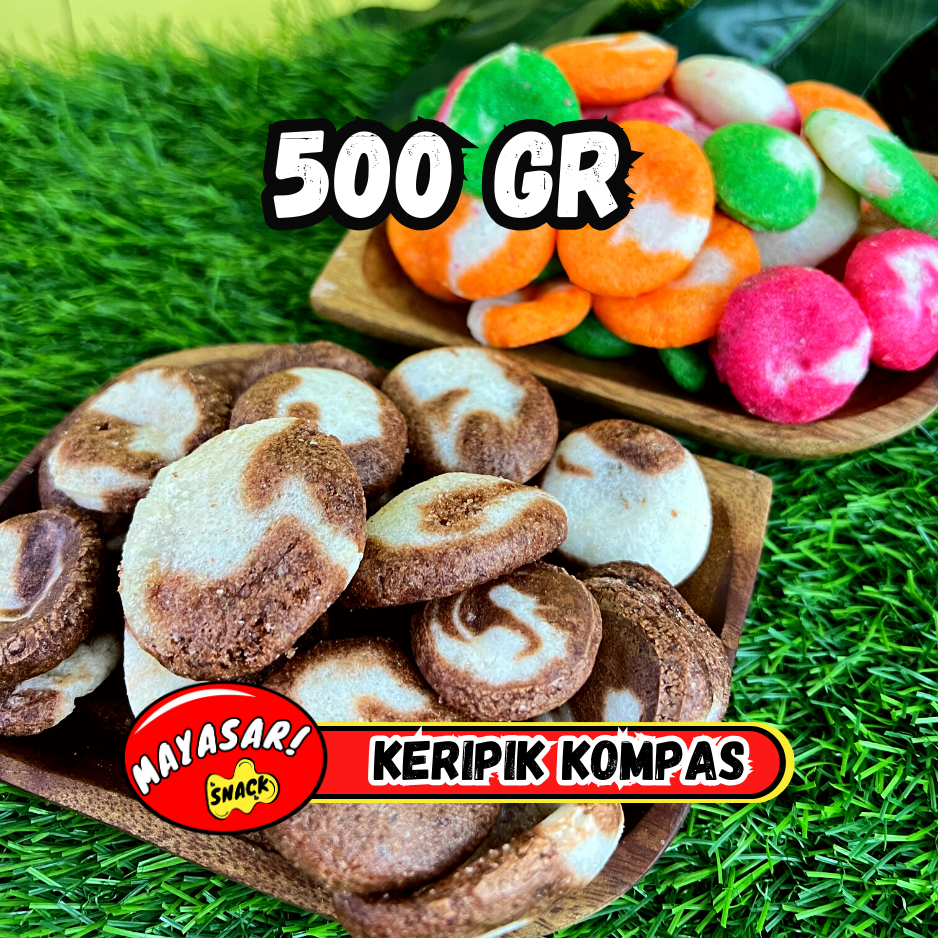 

KERUPUK KOMPAS COKLAT WARNA 500gr