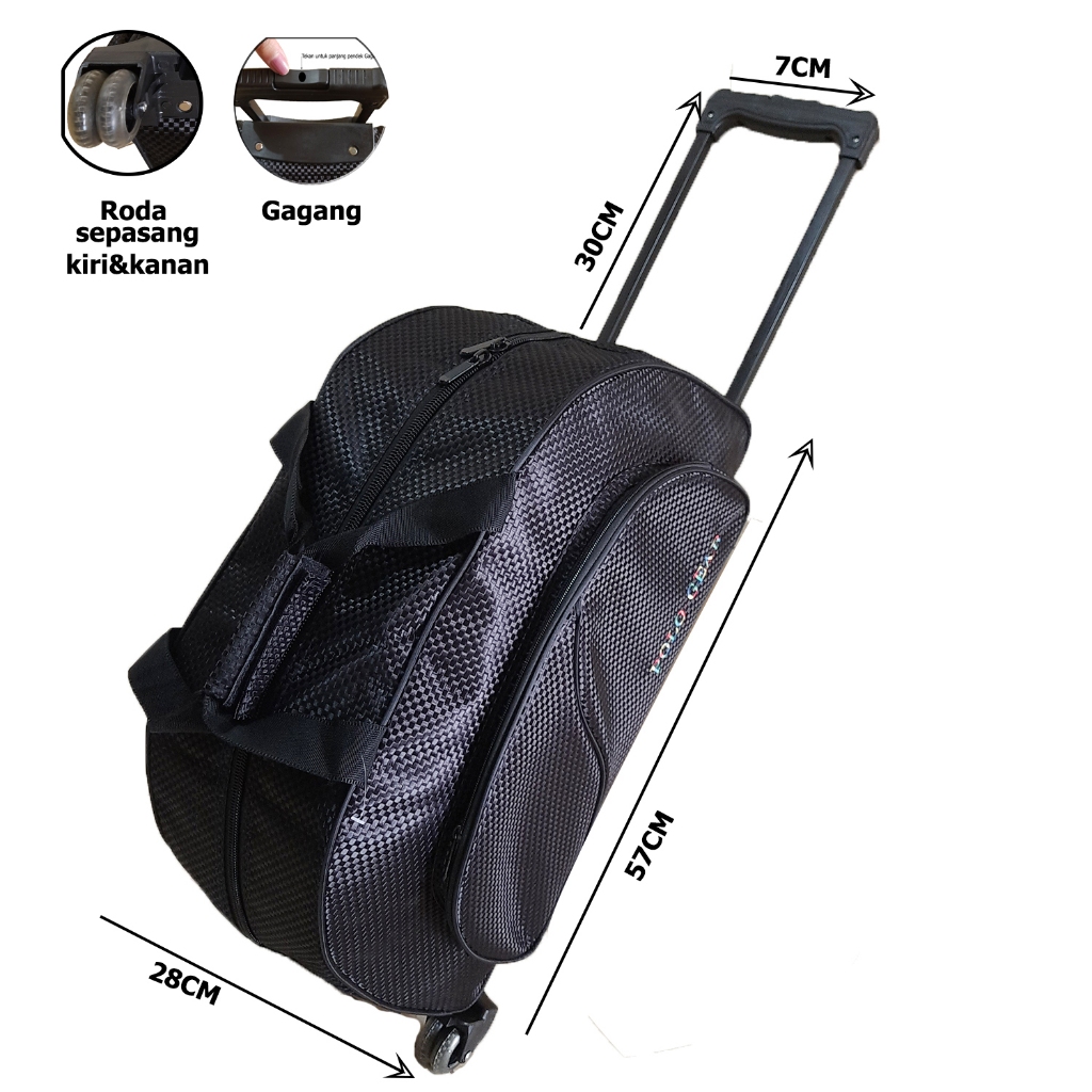 Polo Gear 8826 Tas Pakaian Trolley For Traveling Motif Tas Kabin Perjalanan Trolley/Roda