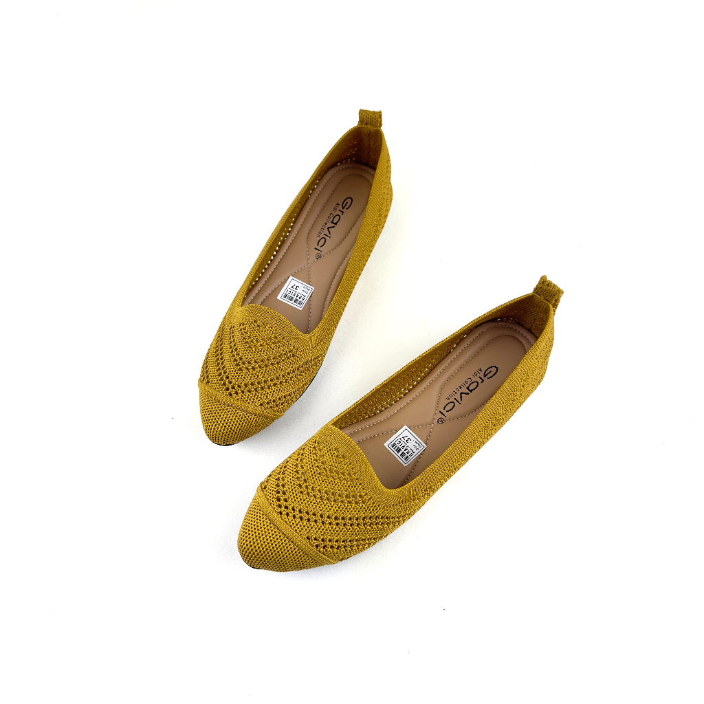 GRAVICI - SEPATU FLAT RAJUT WANITA TRENDY DO-10
