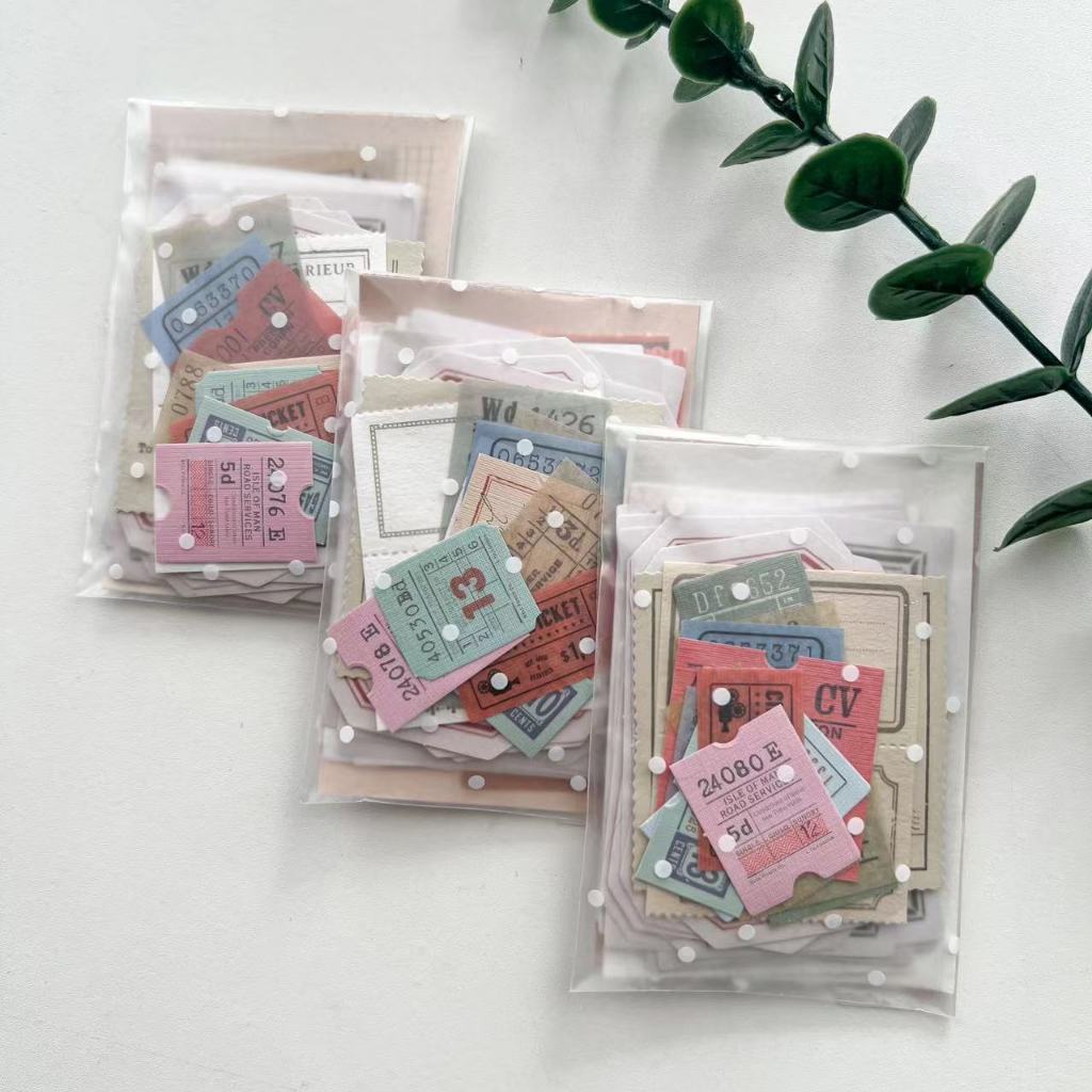 

Vintage Ticket and Ephemera Journal Scrapbook Small Paper Pack