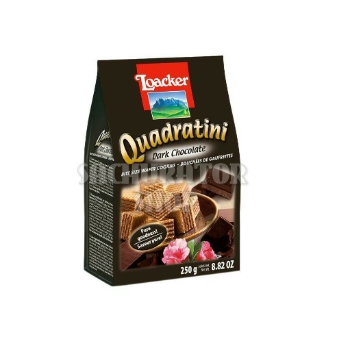 

Loacker Quadratini Wafer Coklat Dark Chocolate 250 Gr