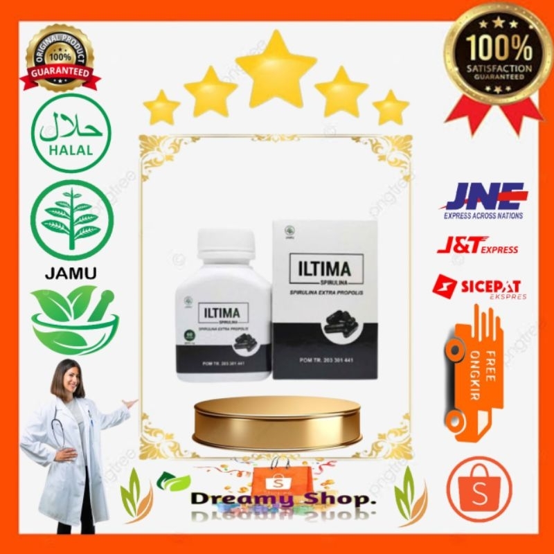 terlaris Iltima Spirulina Extra Propolis Original Obat Herbal Batu Ginjal Ampuh Tanpa Operasi