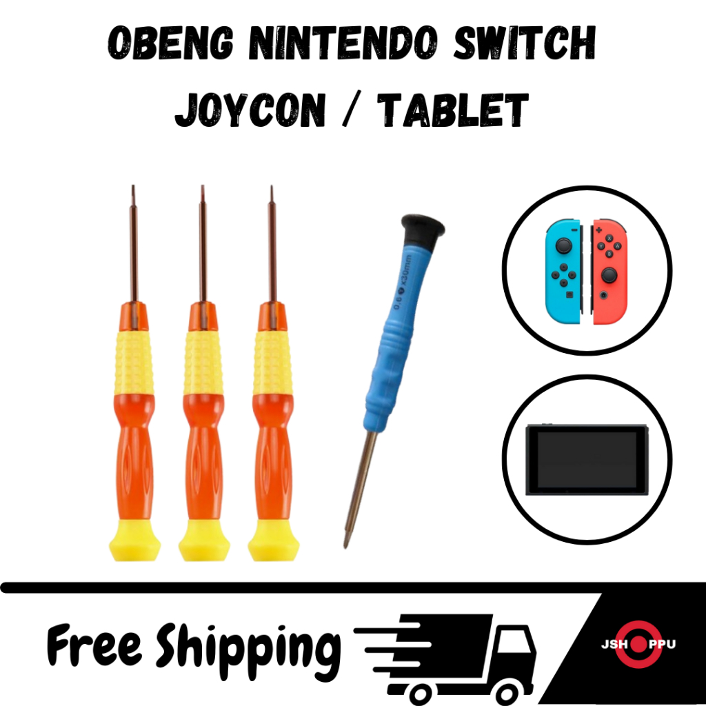 Obeng Nintendo Switch Joycon obeng Y Triwing Y 0,6 Y 1,5 Plus 2,0 + 2 Obeng Nintendo