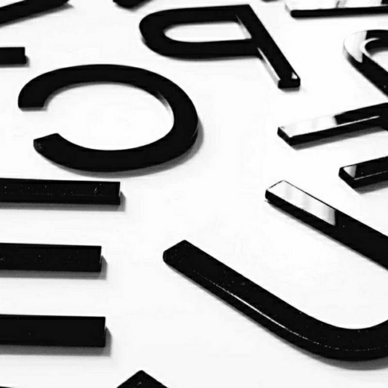 HURUF TIMBUL AKRILIK 4 CM | Hiasan dinding Quotes custom