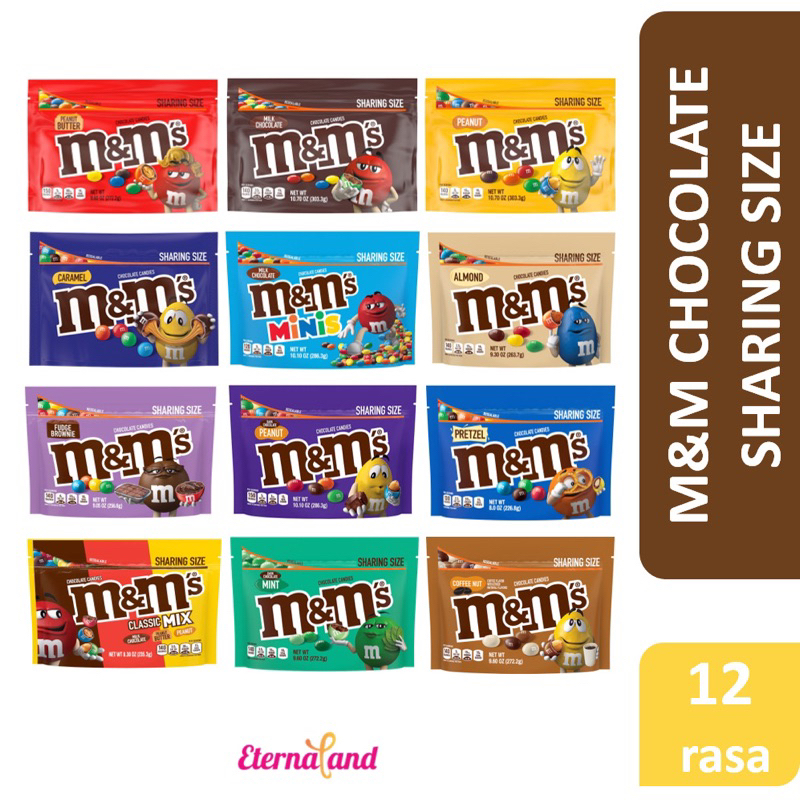 

M&M Chocolate Sharing Size - cokelat m&m impor usa aneka varian rasa