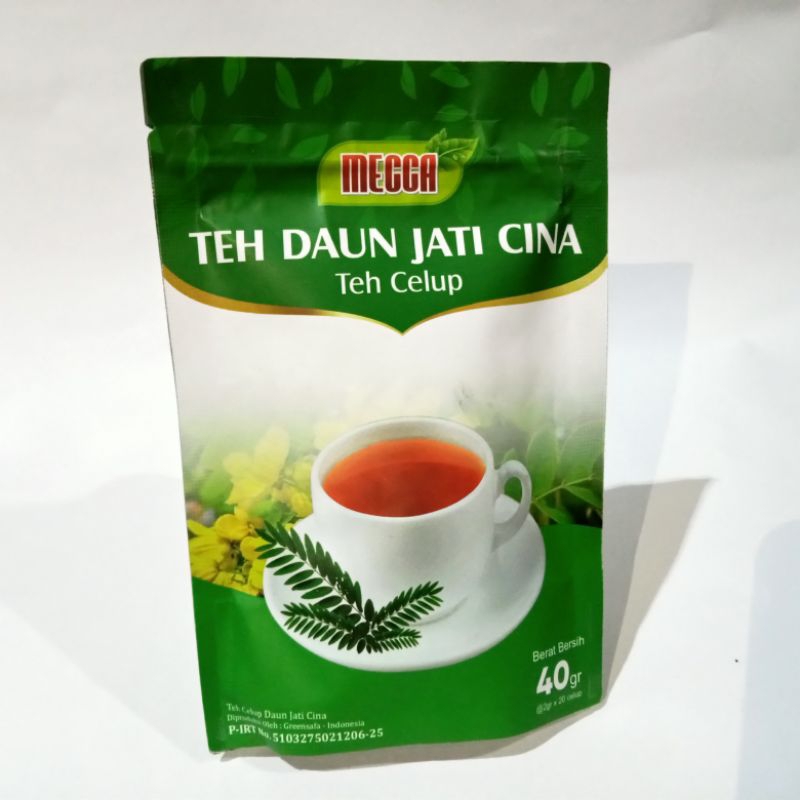 

Teh daun jati cina teh celup 40gram