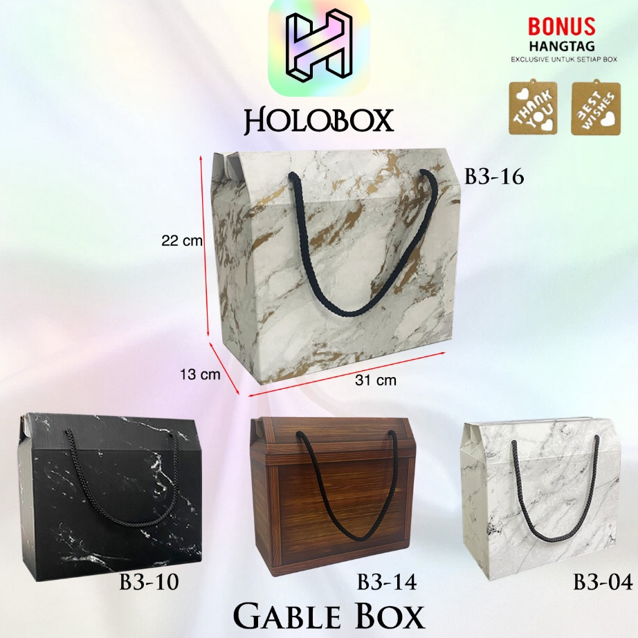 

Souvenirs Keeping Memories Alive One Trinket at a Time Gable Box Kotak Kado Dus Tentengan Packaging Toples Kue Hampers Uk31x13x22 cm B34