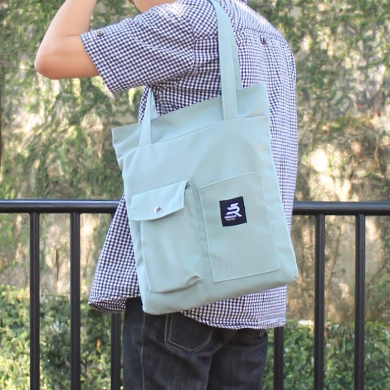 TAS TOTE BAG TOTEBAG SAKU MINIMALIS TOTE BAG KULIAH TOTEBAG KANVAS TAS KANVAS WANITA TAS BAHU KULIAH