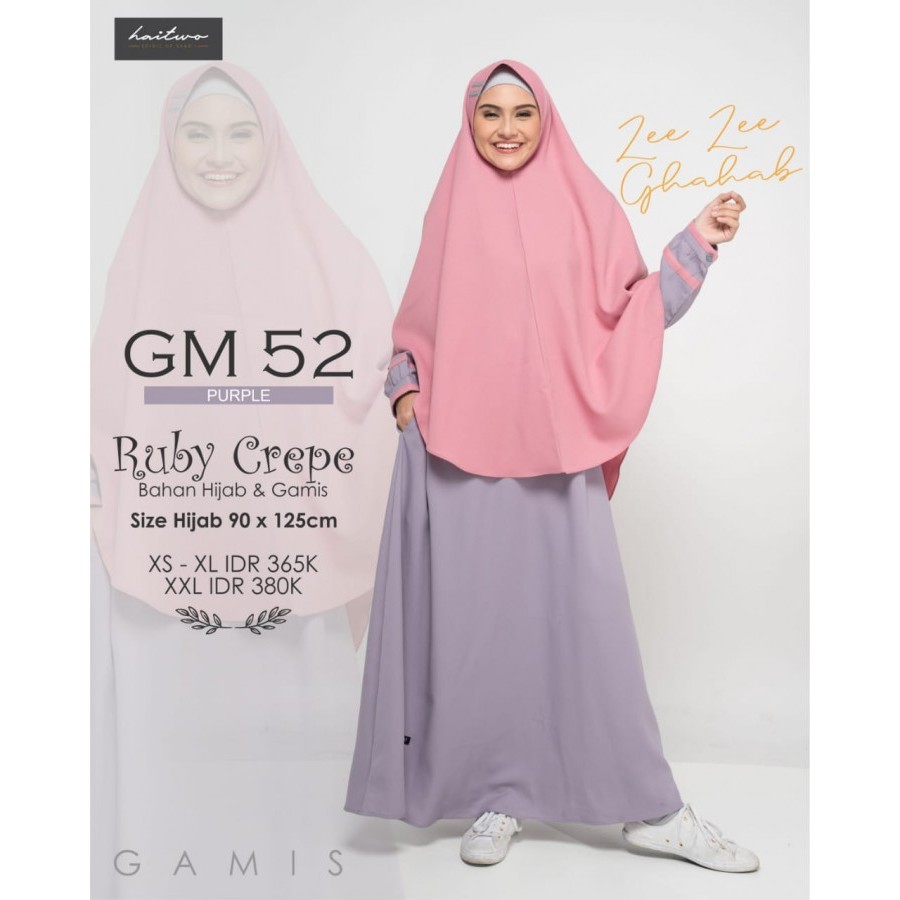 PROMO BAZAR GAMIS MURAH GM 52 CHOCOLATE ORIGINAL HAIHAI SET KHIMAR SYARI DRESS BAJU BUSANA MUSLIM WA