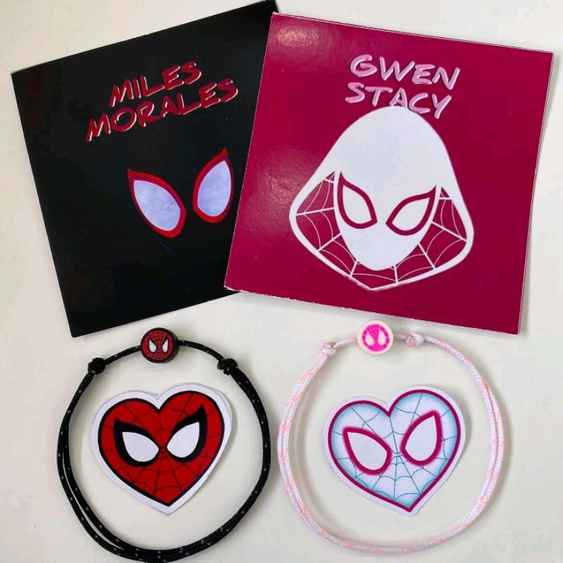 Gelang Couple Spiderman Miles Morales & Gwen Stacy Prusik | Gelang Spiderman | Gelang Couple Spiderm